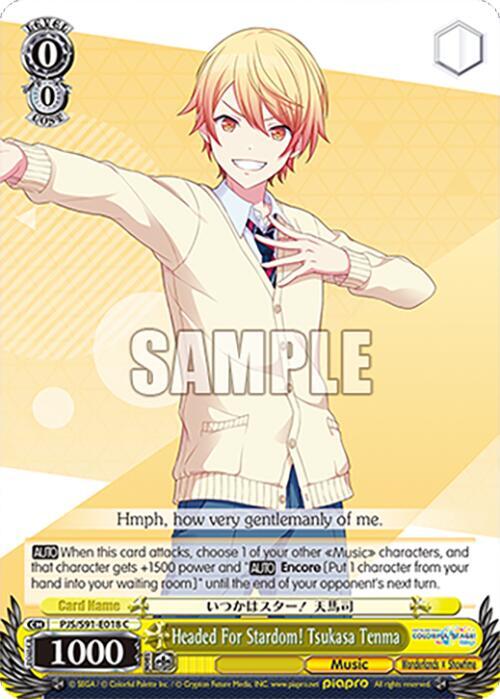 Headed For Stardom Tsukasa Tenma PJS/S91-E018 C HATSUNE MIKU: COLORFUL STAGE! Card