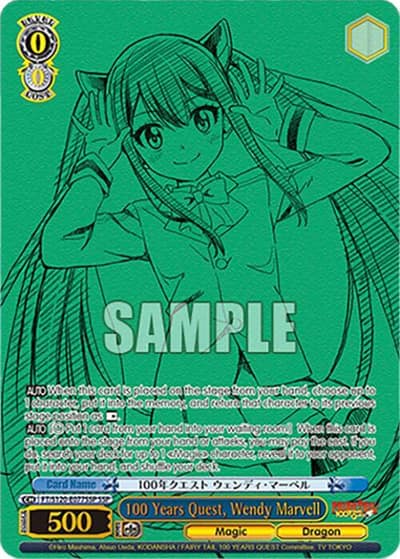 100 Years Quest, Wendy Marvell (SSP) FT/S120-E077SSP SSP FAIRY TAIL 100 YEARS QUEST Weiss Schwarz card