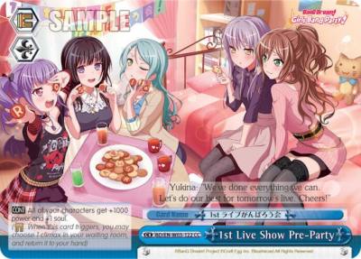 1st Live Show Pre Party BD/EN-W03-122 CC BanG Dream! Girls Band Party! MULTI LIVE Card