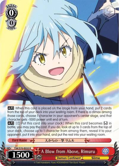 A Blow from Above Rimuru TSK/S70-E035 R That Time I Got Reincarnated as a Slime Card