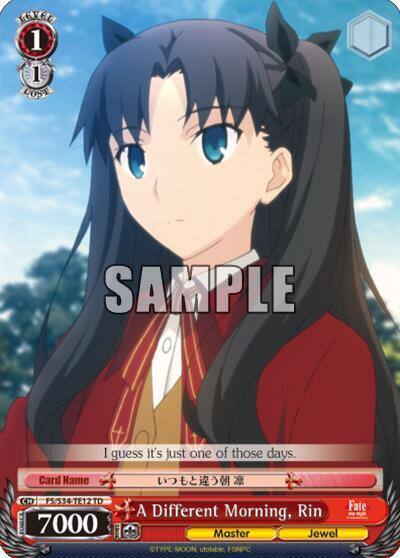 A Different Morning Rin TD FS/S34-TE12 TD Fate/stay night [Unlimited Blade Works] Card