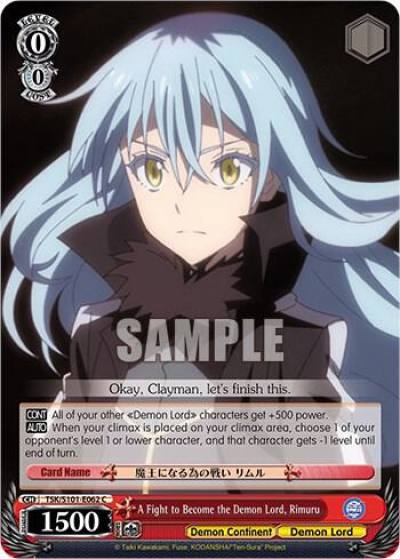 A Fight to Become the Demon Lord Rimuru TSK/S101-E062 C That Time I Got Reincarnated as a Slime Vol.3 Card