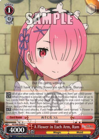 A Flower in Each Arm Ram RZ/S46-E049 C Re:ZERO Card