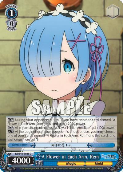 A Flower in Each Arm Rem RZ/S46-E088 C Re:ZERO Card