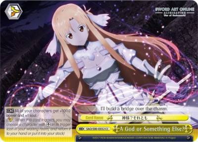 A God or Something Else SAO/S80-E032 CC Sword Art Online -Alicization- Vol.2 Card