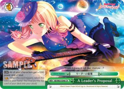 A Leaders Proposal BD/W63-E046 CR BanG Dream! Girls Band Party! Vol.2 Card