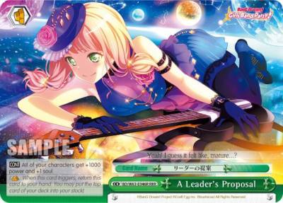A Leaders Proposal RRR BD/W63-E046R RRR BanG Dream! Girls Band Party! Vol.2 Card