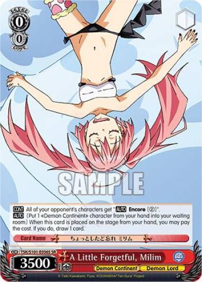 A Little Forgetful Milim SR TSK/S101-E056S SR That Time I Got Reincarnated as a Slime Vol.3 Card