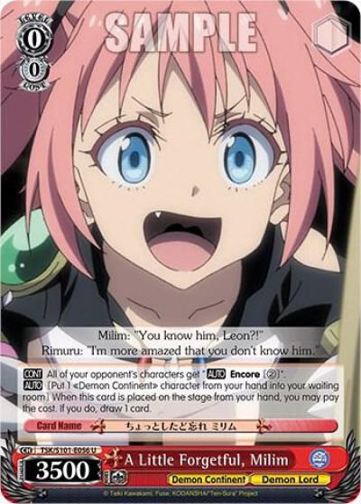 A Little Forgetful Milim TSK/S101-E056 U That Time I Got Reincarnated as a Slime Vol.3 Card