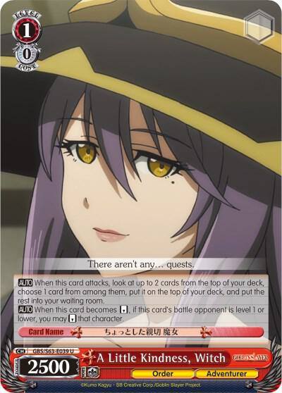 A Little Kindness Witch GBS/S63-E039 U Goblin Slayer Card