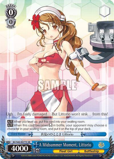 A Midsummer Moment Littorio SR KC/S42-E077S SR KanColle: Arrival! Reinforcement Fleets from Europe! Card