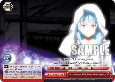 A Miraculous Spirit Restoration Secret Art TSK/S101-E072 CR That Time I Got Reincarnated as a Slime Vol.3 Card