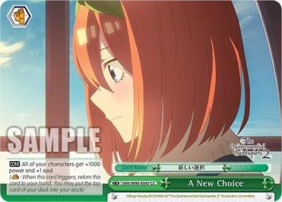 A New Choice 5HY/W90-E047 CC The Quintessential Quintuplets 2 Card