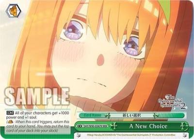 A New Choice RRR 5HY/W90-E047R RRR The Quintessential Quintuplets 2 Card