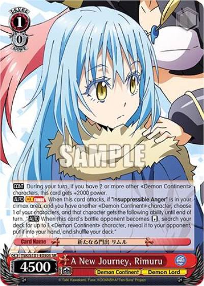 A New Journey Rimuru SR TSK/S101-E050S SR That Time I Got Reincarnated as a Slime Vol.3 Card
