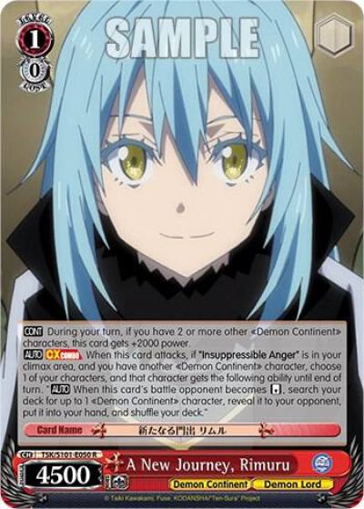 A New Journey Rimuru TSK/S101-E050 R That Time I Got Reincarnated as a Slime Vol.3 Card