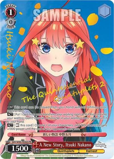 A New Story Itsuki Nakano Foil 5HY/W90-PE06S PR The Quintessential Quintuplets 2 Card