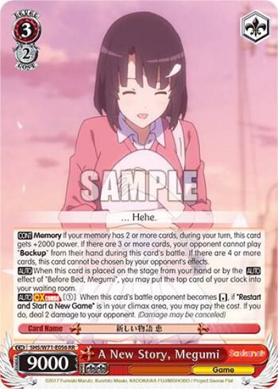 A New Story Megumi SHS/W71-E056 RR Saekano How to Raise a Boring Girlfriend. flat Card
