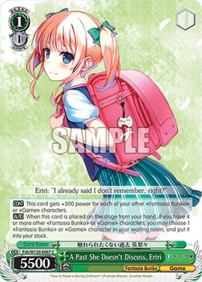 A Past She Doesn t Discuss Eriri Fsh/W120-E067 C Fujimi Fantasia Bunko Vol.2 Card