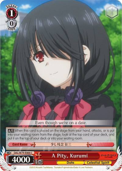A Pity Kurumi DAL/W79-E066 C Date A Live Card