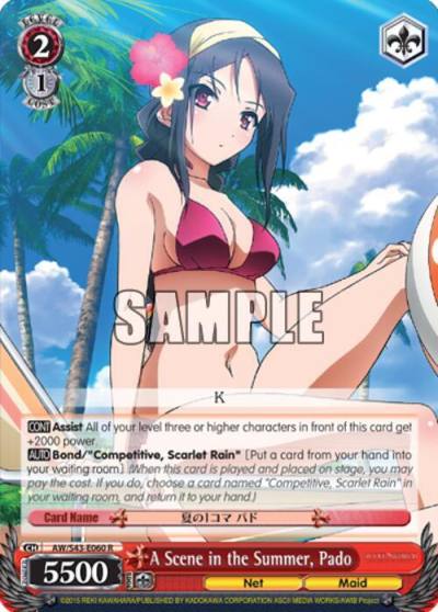 A Scene in the Summer Pado AW/S43-E060 R Accel World -Infinite Burst- Card
