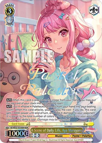 A Scene of Daily Life Aya Maruyama BDR BD/WE42-E025BDR BDR BanG Dream! Girls Band Party! Countdown Collection Premium Booster Card