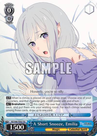 A Short Snooze Emilia RZ/S46-TE42 TD Re:ZERO Card