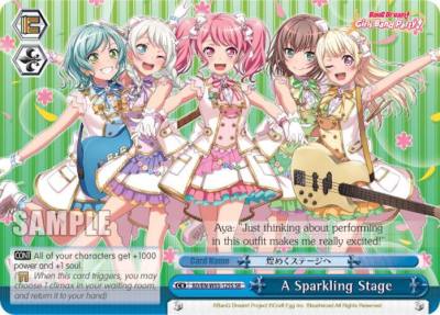 A Sparkling Stage SR BD/EN-W03-125S SR BanG Dream! Girls Band Party! MULTI LIVE Card