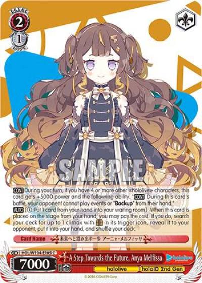 A Step Towards the Future Anya Melfissa HOL/W104-E105 C hololive production Vol.2 Card