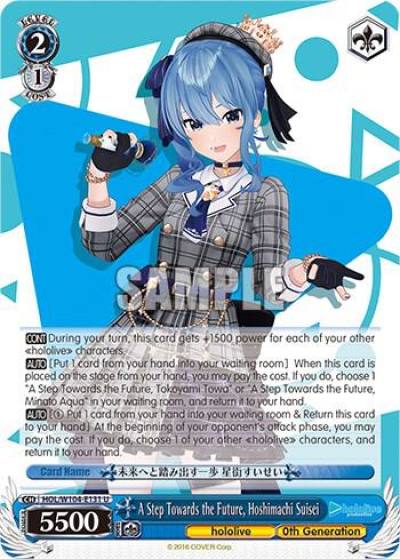 A Step Towards the Future Hoshimachi Suisei HOL/W104-E131 U hololive production Vol.2 Card