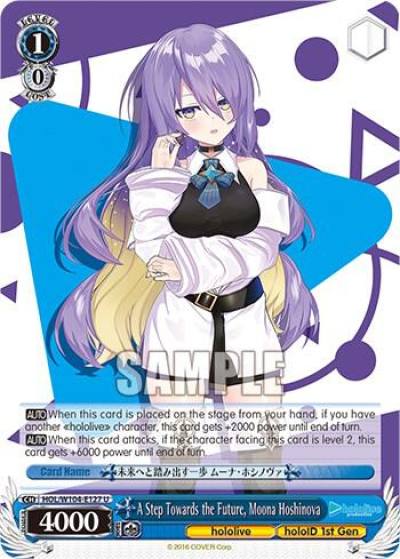 A Step Towards the Future Moona Hoshinova HOL/W104-E127 U hololive production Vol.2 Card