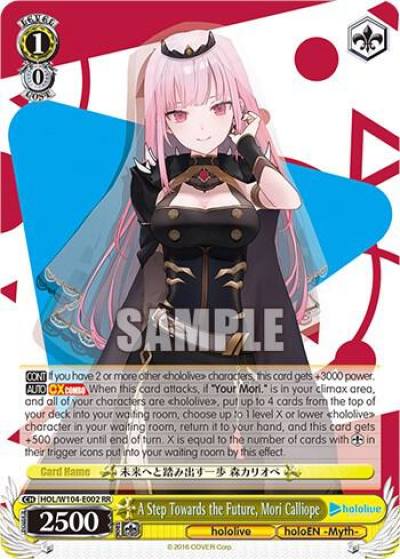A Step Towards the Future Mori Calliope HOL/W104-E002 RR hololive production Vol.2 Card