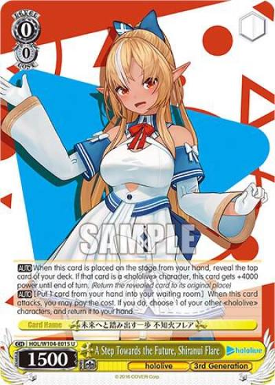 A Step Towards the Future Shiranui Flare HOL/W104-E015 hololive production Vol.2 Card