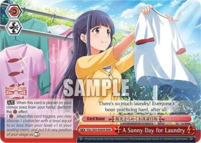 A Sunny Day for Laundry RRR RSL/S69-E069R RRR Revue Starlight -Re LIVE- Card