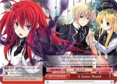 A Voice Heard Fdd/W65-TE13 TD Fujimi Fantasia Bunko Card