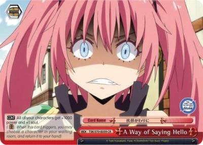 A Way of Saying Hello TSK/S70-E059 CR That Time I Got Reincarnated as a Slime Card