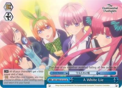 A White Lie 5HY/W83-E132 CR The Quintessential Quintuplets Card