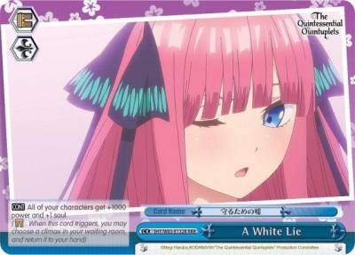A White Lie RRR 5HY/W83-E132R RRR The Quintessential Quintuplets Card