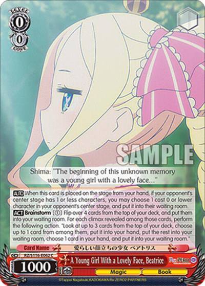 A Young Girl With a Lovely Face Beatrice RZ/S116-E062 Re:ZERO -Starting Life in Another World- Vol.3 Card
