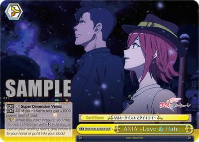 AXIA Love and Hate DCR MDE/SE45E22DCR DCR MACROSS Delta Premium Booster Card