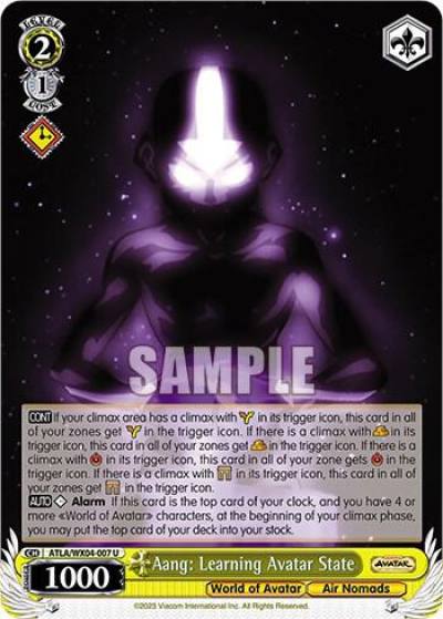 Aang Learning Avatar State ATLA/WX04-007 U Avatar: The Last Airbender Card