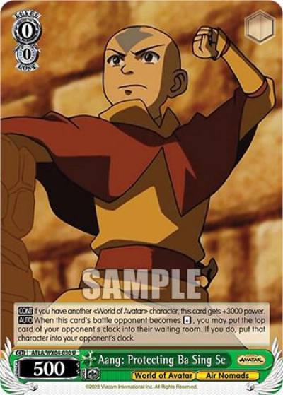 Aang Protecting Ba Sing Se ATLA/WX04-030 U Avatar: The Last Airbender Card