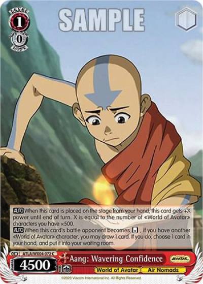 Aang Wavering Confidence ATLA/WX04-072 C Avatar: The Last Airbender Card
