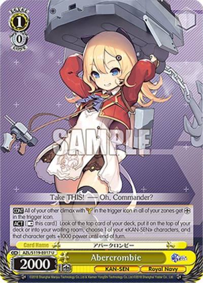 Abercrombie AZL/S119-E017 U Azur Lane Vol. 2 Card