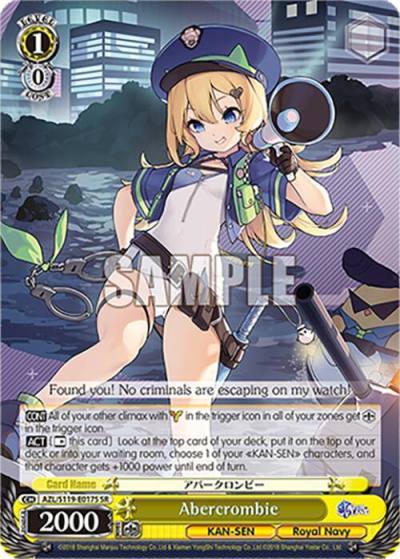 Abercrombie SR AZL/S119-E017S SR Azur Lane Vol. 2 Card