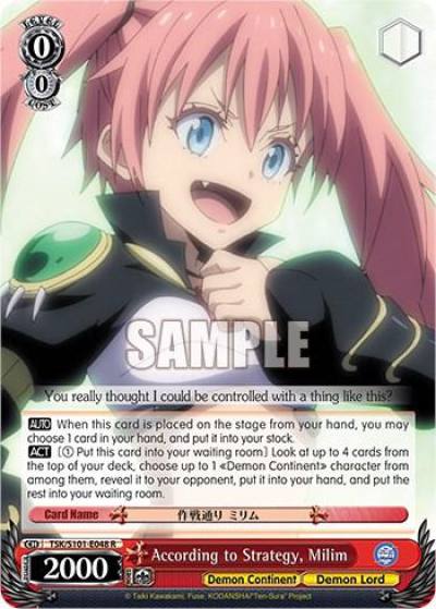 According to Strategy Milim TSK/S101-E048 R That Time I Got Reincarnated as a Slime Vol.3 Card
