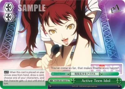 Active Teen Idol P4/EN-S01-050 CC Persona 4 ver.E Card