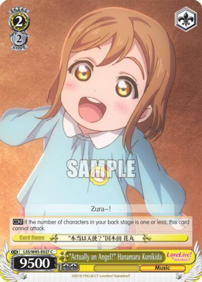 Actually an Angel Hanamaru Kunikida LSS/W45-E027 C Love Live! Sunshine!! Card