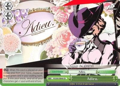 Adieu P5/S45-E049 CR Persona 5 Card