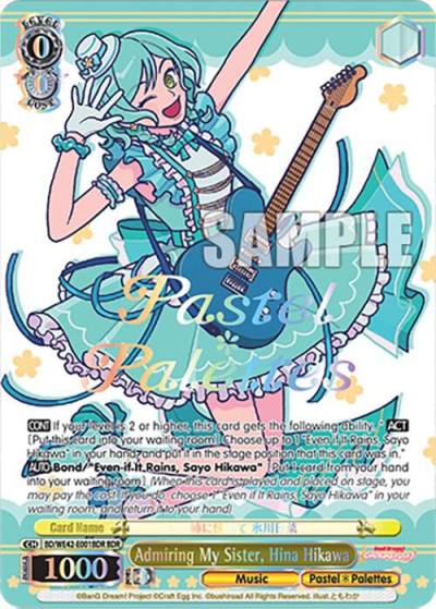 Admiring My Sister Hina Hikawa BDR BD/WE42-E001BDR BDR BanG Dream! Girls Band Party! Countdown Collection Premium Booster Card